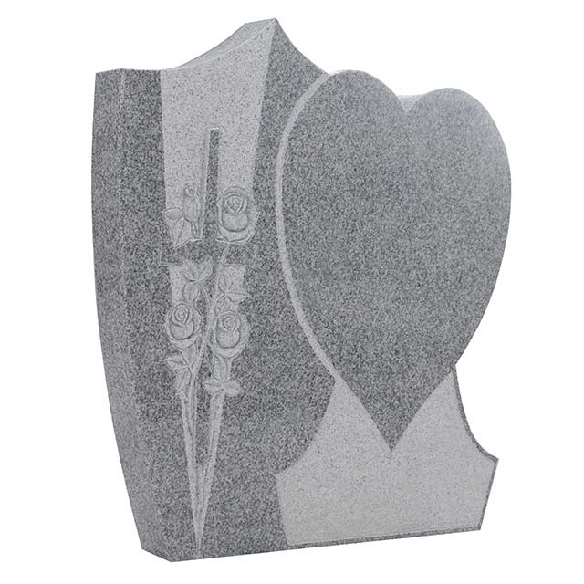 granite heart tombstone