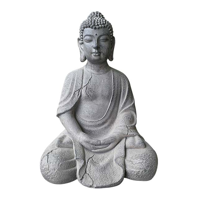 China Granite Carving Sitting in Meditation Buddha Statue 