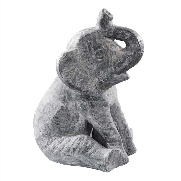 China G654 Granite Sitting Baby Elephant Statue