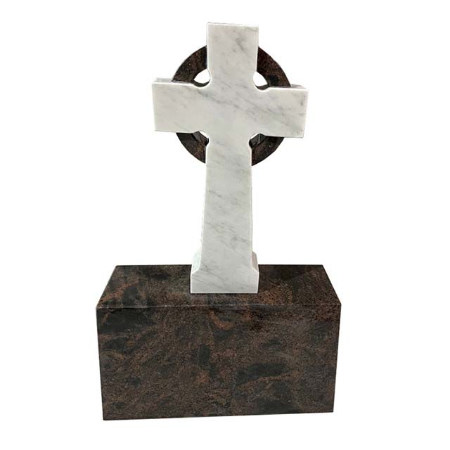 Simple Design Natural Stone Celtic Cross Headstone