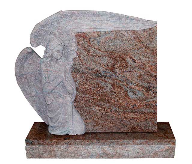 Granite Angel Headstone for Graves USA