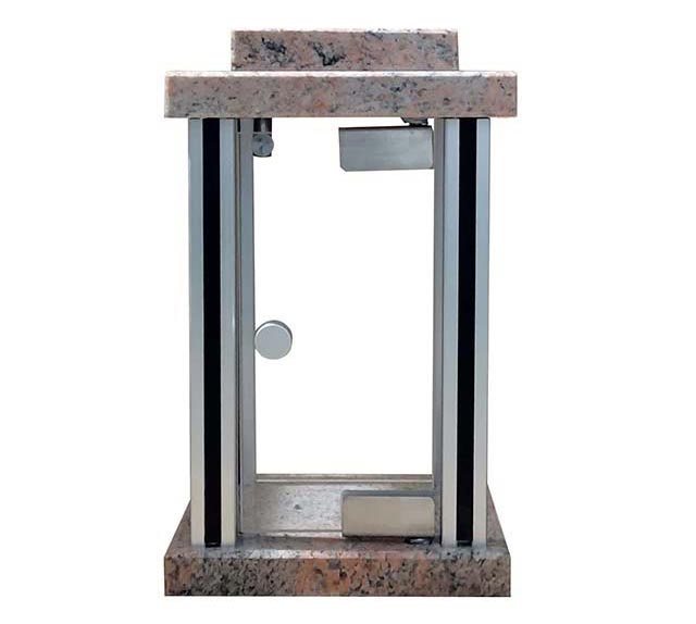 Wholesale Pink Granite Memorial Lanterns for Lighted Candles