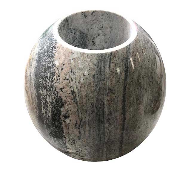 Customized Orbicular Granite Vase for Grave